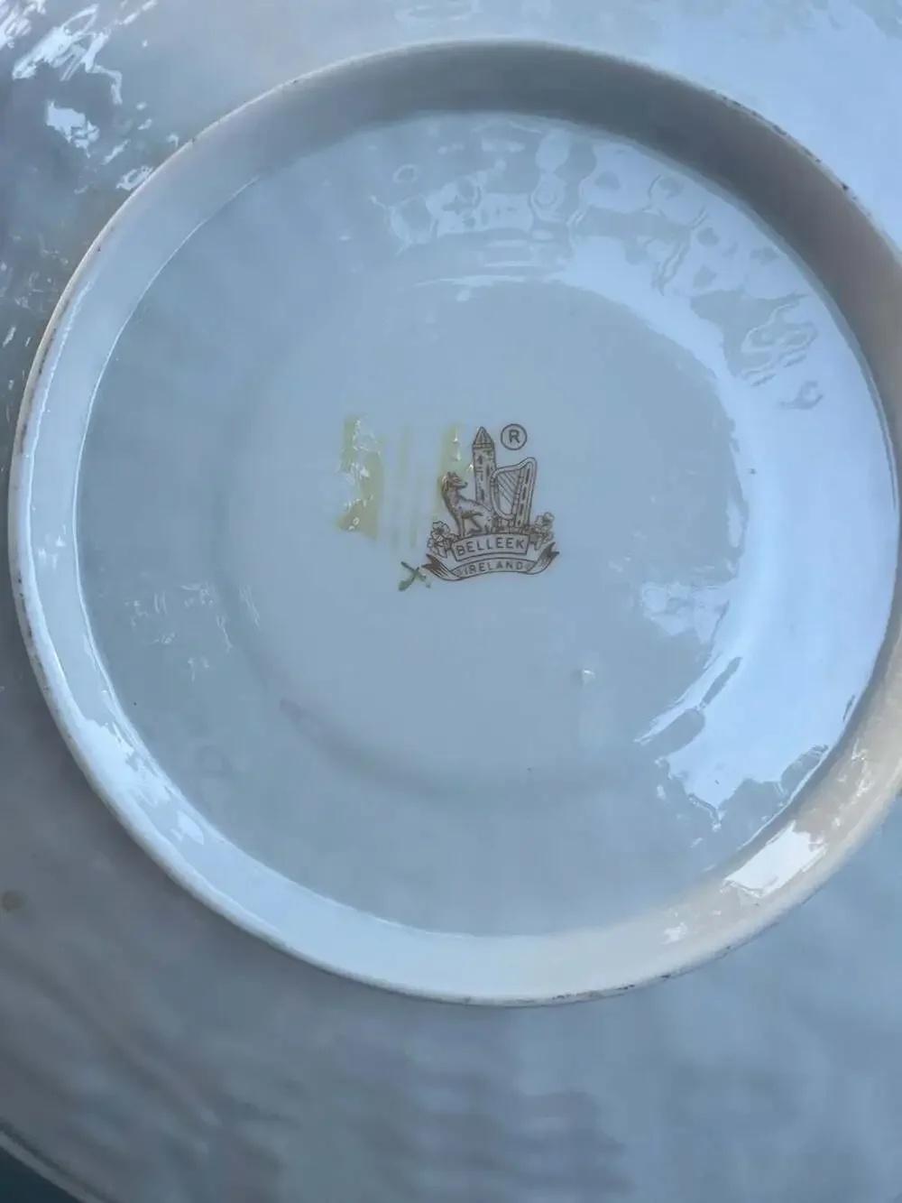 Belleek Ireland Shamrock Basketweave Porcelain Collection